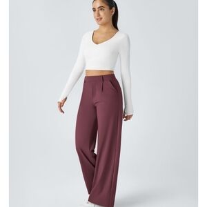 Women's Burgundy/Mauve Work Pants